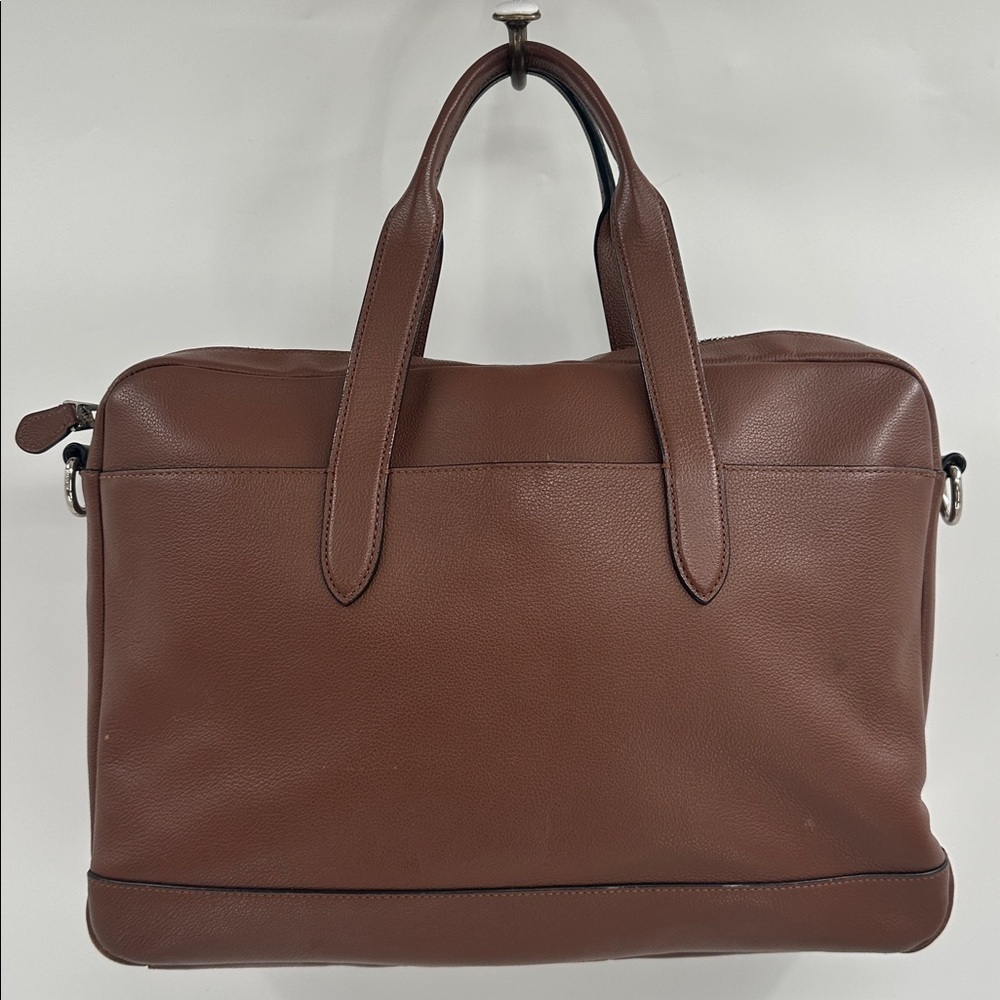 Coach Rich Brown Leather Hamilton Briefcase Computer Work Bag